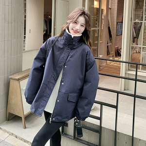【派克羽绒服】现货羊羔毛拼接90绒派克羽绒服 271-9215P315K468图片