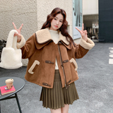 现货271-9258P195K288新款皮毛一体外套，女装短外套，浙宝271