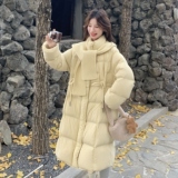 现货271-9285P435K668新款泡芙款90绒白鸭绒长款外套，女装羽绒服，浙宝271