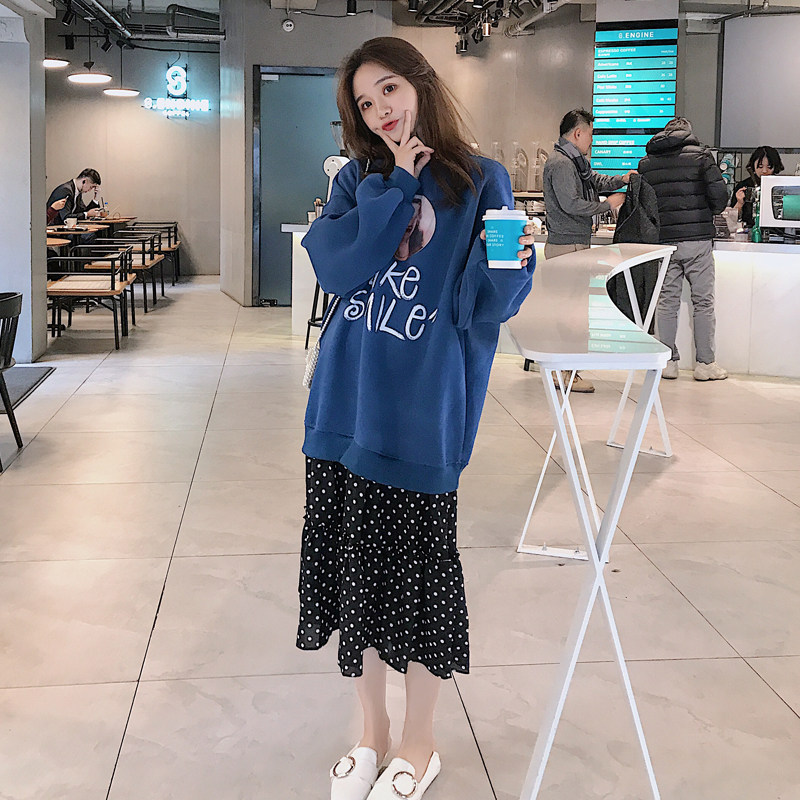 退货率极低现货271-1909-P105新款卫衣印花连衣裙控价168,女装卫衣/绒衫,浙宝271