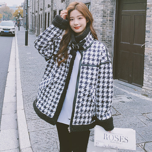 千鸟格皮毛一体现货271-7599-P185 控268,女装皮草,浙宝271