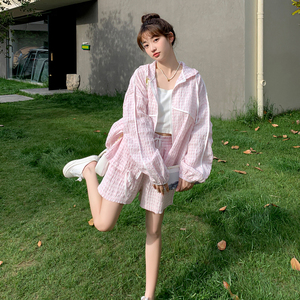 现货 2C369-6060-P145 新款粉色防晒衣套装  控198图片