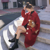 现货271-8711-P185中长款毛呢外套控258，女装毛呢外套，浙宝271