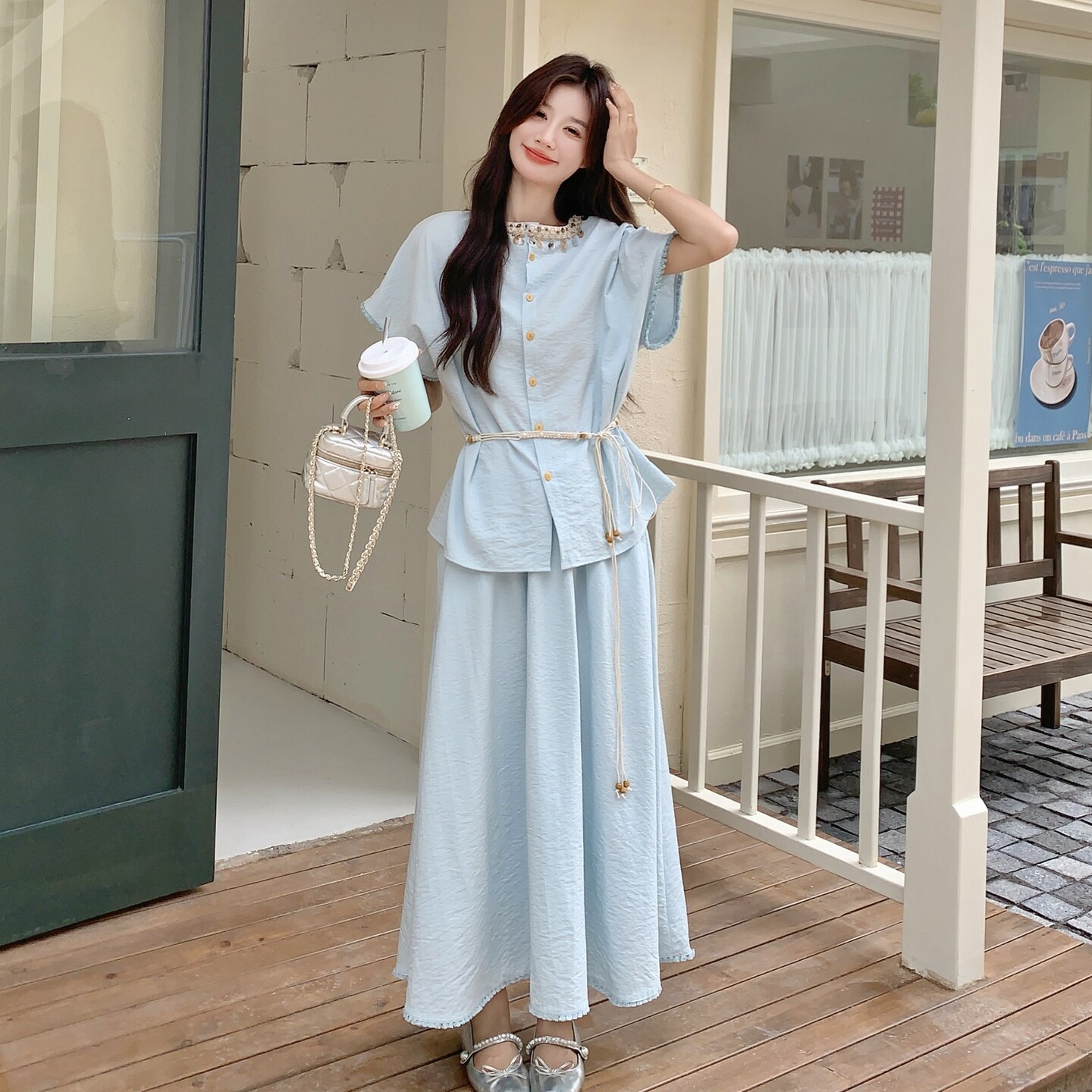 现货新款上衣+半身裙套装2C369-6282P165K238，女装套装/套裙，浙宝271