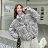 现货271-9267P335k498格子90白鸭绒羽绒服，女装羽绒服，浙宝271