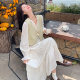 现货有买家秀主推连衣裙+马甲两件套271-8155P165K228，女装连衣裙，浙宝271