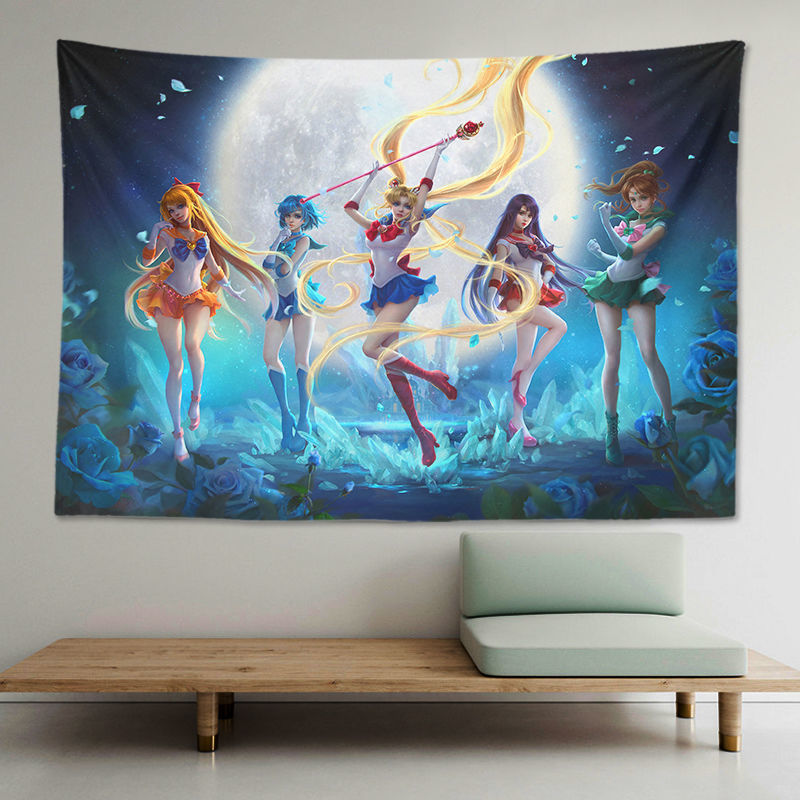挂毯美少女战士isn可爱心墙租房