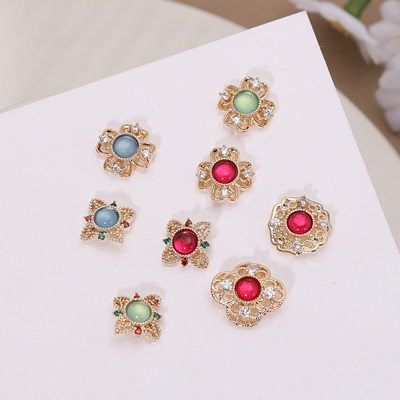 美甲饰品钻宫廷风网红爆款指甲钻2025新款超闪锆石钻猫眼钻饰TG25