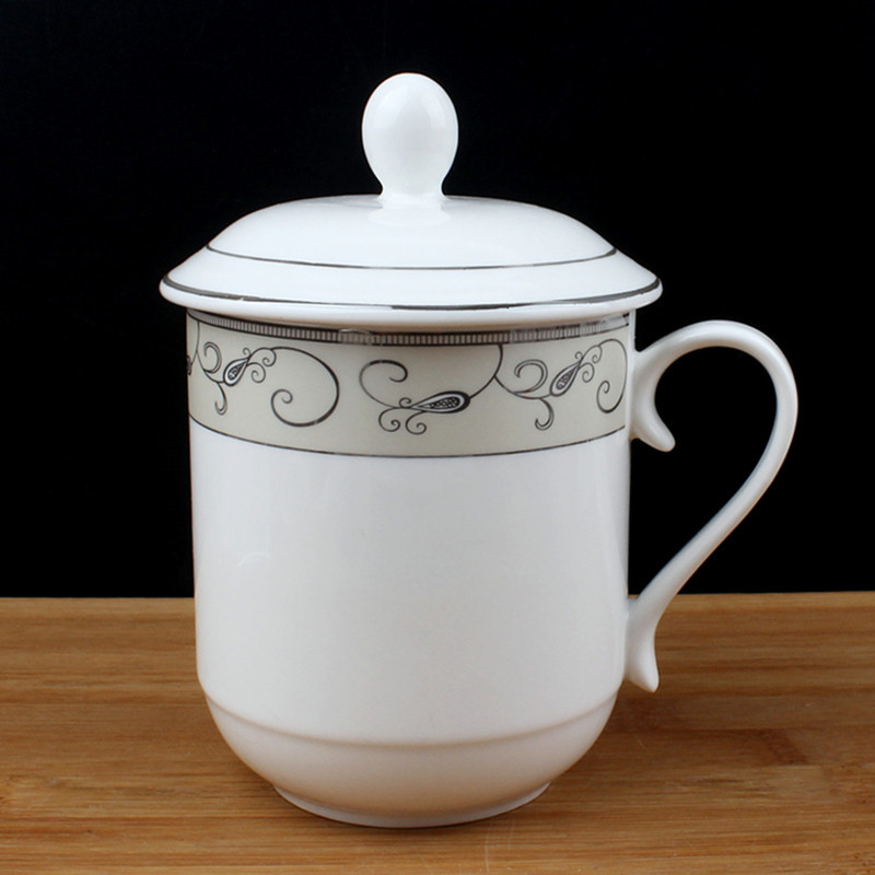 雅诚德td大号银河陶瓷会务喝水杯