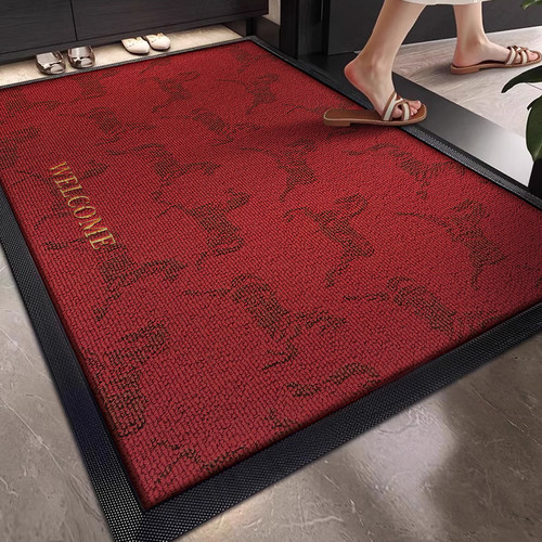 马年红色入户玄关门垫室外防滑
