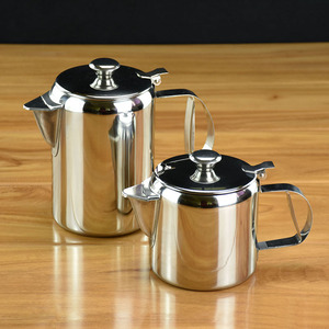 电磁炉可用港式奶茶壶加厚不锈钢拉茶壶 咖啡壶煮壶丝袜奶茶壶