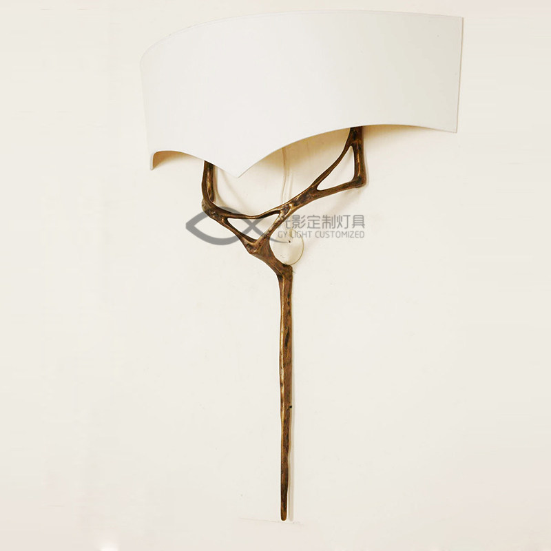 erato美式复古烛台壁灯设计师定制布罩异形走廊会所工程艺术壁灯