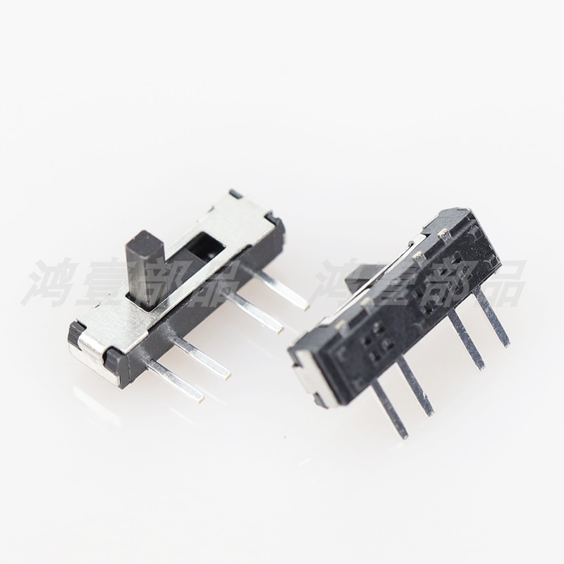 鸿壹销售单排4脚拨动开关 侧插3档电源开关1P3T拨动开关MSK-1159