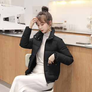 诗都奇95白鹅绒泡芙羽绒服女2025款 秋冬保暖外套 面包服小个子短款