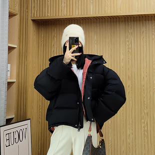 诗都奇2025新款 外套冬 连帽龟背羽绒服女95白鹅绒宽松显瘦加厚韩版