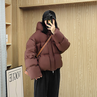 加厚面包服保暖外套 羽绒服女冬季 2025诗都奇新款 95白鹅绒连帽短款