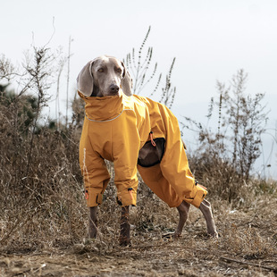 中大型犬四腿冲锋衣防泼水防风保暖四脚衣魏玛惠比特全包狗狗衣服