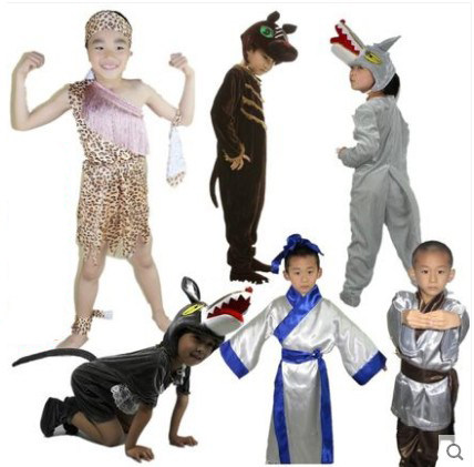 寓言故事东郭先生与狼舞台表演服