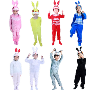 幼儿园拔萝卜童话剧表演服装儿童老奶奶爷爷鼠猫狗兔舞蹈演出服饰