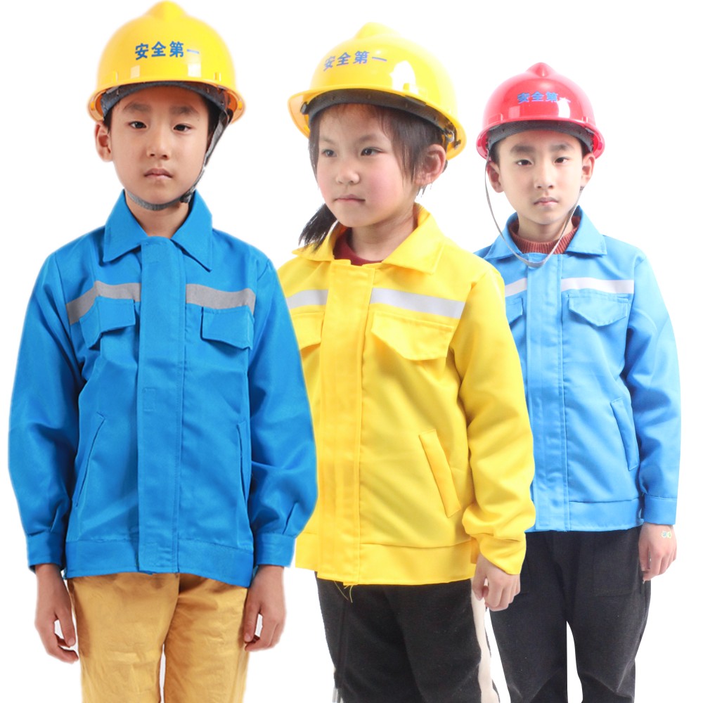 儿童职业矿工建筑工角色表演服装