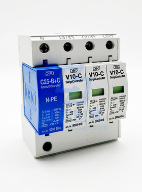 原装德国OBO电源系列限压型V10-C/3+NPE浪涌保护器SPD可议价