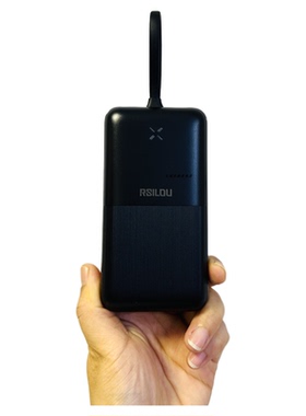 阿思洛充电宝rm21大容量20000毫安带双线户外便捷移动电源new新款