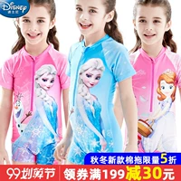Đồ bơi trẻ em Disney cho bé trai học sinh lớn quần áo lướt nhanh một mảnh quần áo bé gái đi biển đồ bơi bé Sophia - Đồ bơi trẻ em đồ bơi bé gái ngộ nghĩnh