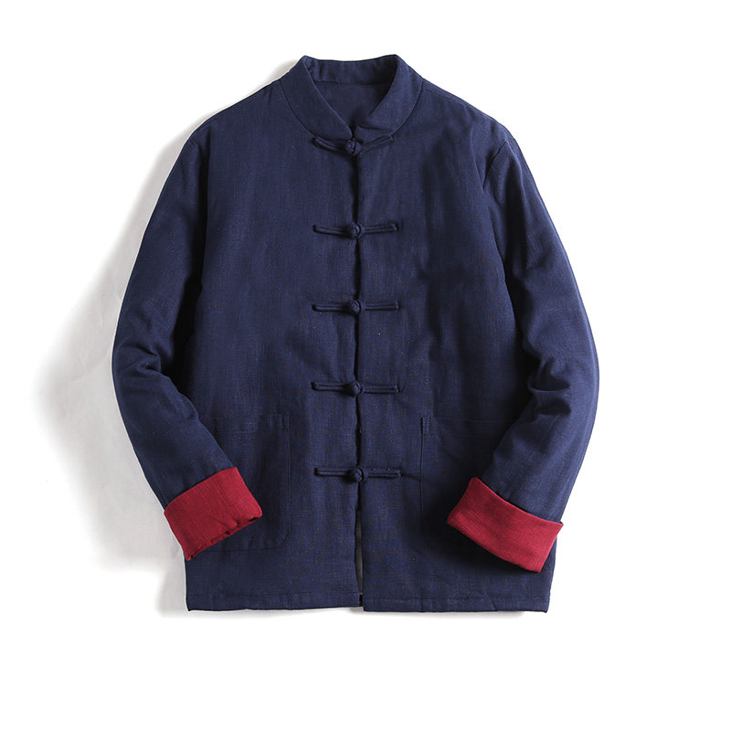 中国风唐装棉衣男冬季棉服外套棉麻男士复古冬装国潮盘扣中式棉袄,男装,棉衣,淘宝优惠券,粉丝福利购,淘宝优惠卷