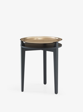 美居汇 法国ligne roset写意空间Occasional镀铜边几咖啡桌小茶几