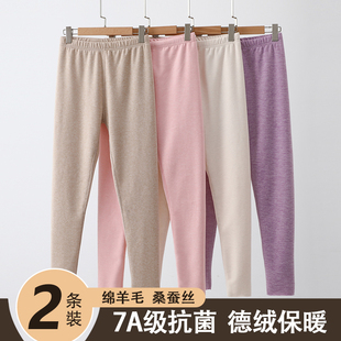 打底加厚双面绒秋裤 2025年秋冬新款 女保暖裤 长裤 蚕丝保暖紧身裤