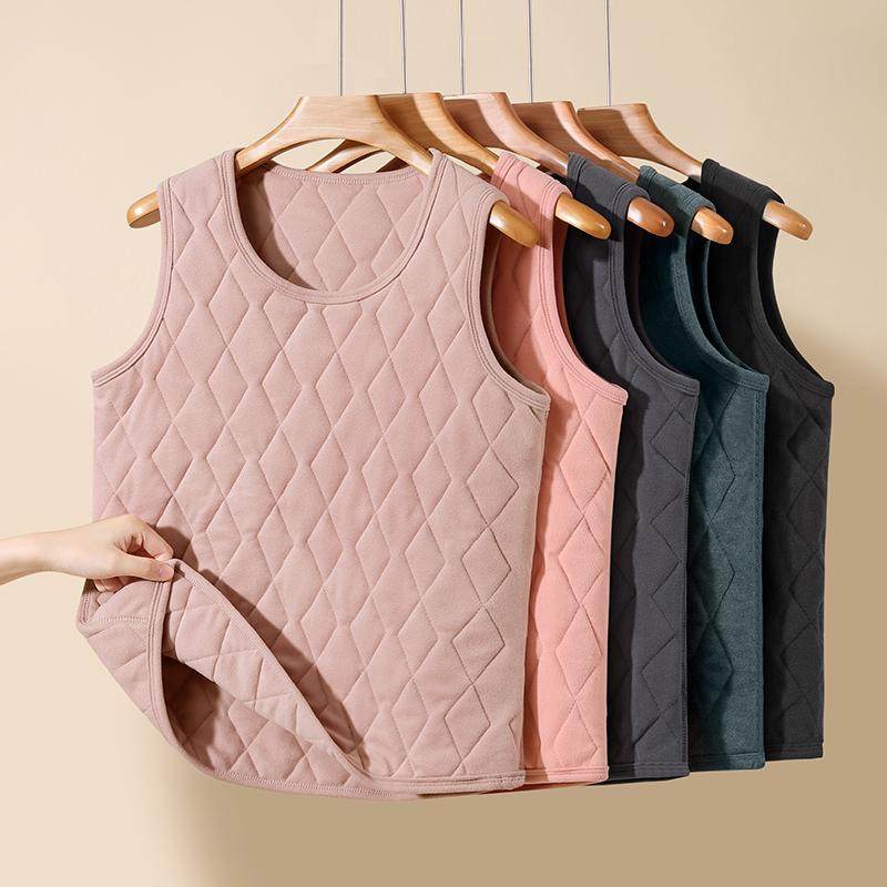 蚕丝保暖背心女加绒加厚三层夹棉马甲内搭中老年妈妈坎肩秋冬新款,女士内衣/男士内衣/家居服,保暖背心,淘宝优惠券,粉丝福利购,淘宝优惠卷