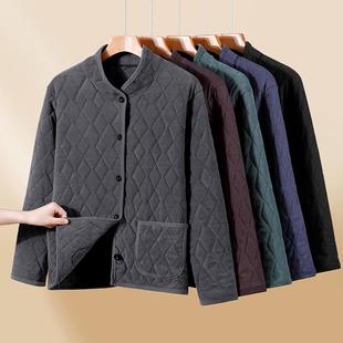 中老年棉衣男士冬季德绒内胆巴巴丝绵服大码三层夹棉加厚外套棉袄