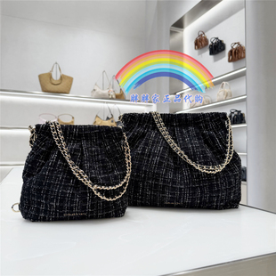 CHARLES&KEITH小CK2-60782390粗花呢链条流浪包40671449单肩双肩