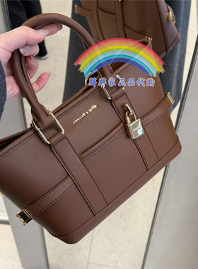CHARLES&KEITH小CK2-30782784气质通勤手提托特包斜挎包变形收口