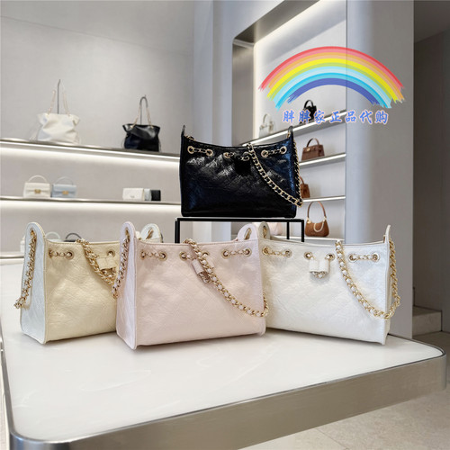 CHARLES&KEITH水桶包小CK2-10671894菱格链条单肩斜挎包小香风25