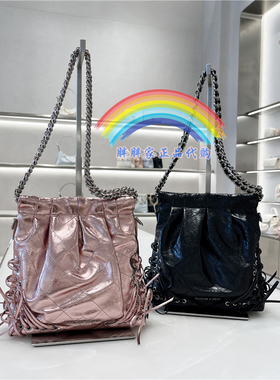 CHARLES&KEITH小CK2-60782390蝴蝶结绑带双肩链条流浪包单肩斜挎