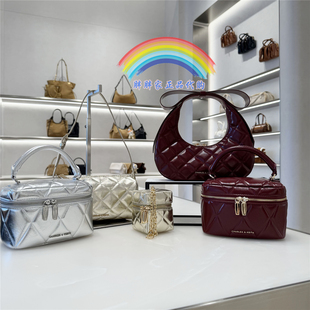 圣诞CHARLES&KEITH小CK2 40701603蝴蝶结新月婚包80782534珠宝包