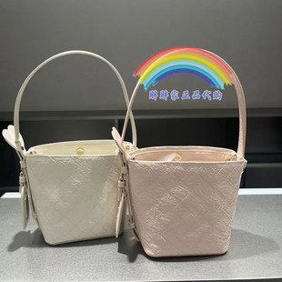 CHARLES&KEITH小CK2-10701658菱格手提链条水桶包子母包小香风