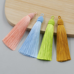 纯色螺纹帽流苏穗子diy车钥匙扣书签扇坠乐器古风挂饰配件手工须