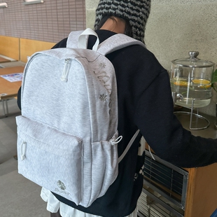 书包2026新款 大学生初中高中学生背包简约百搭大容量校园双肩包