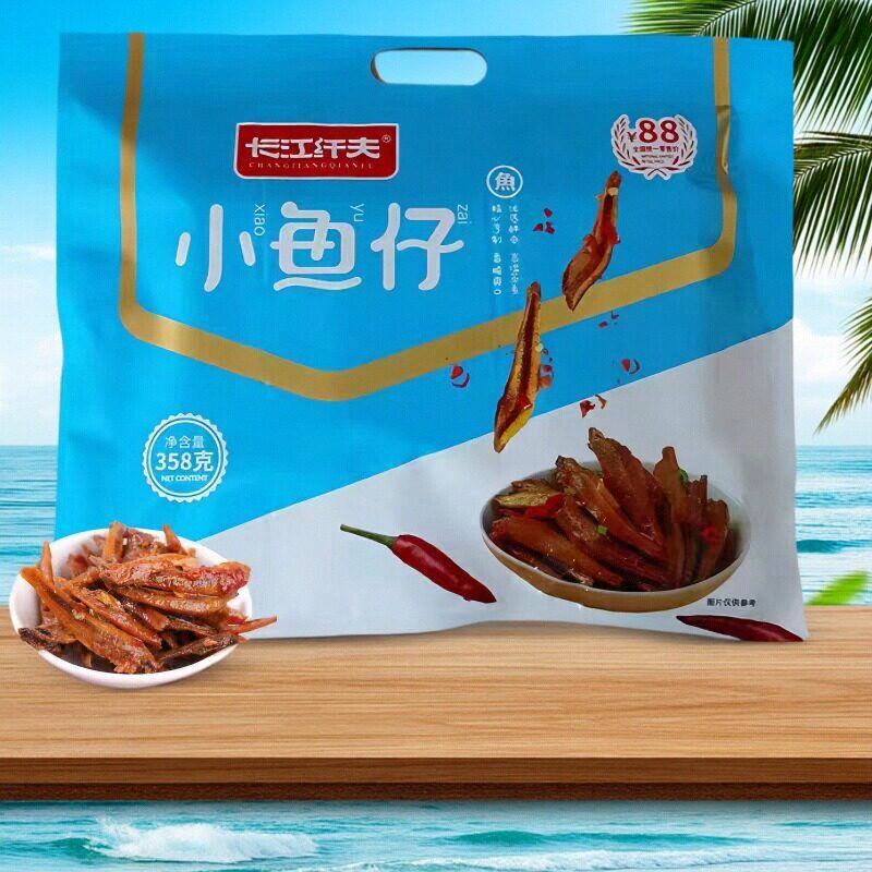 土家族纤夫即食野渔小鱼仔鱼干零食景区特产解馋小吃微辣358g包邮
