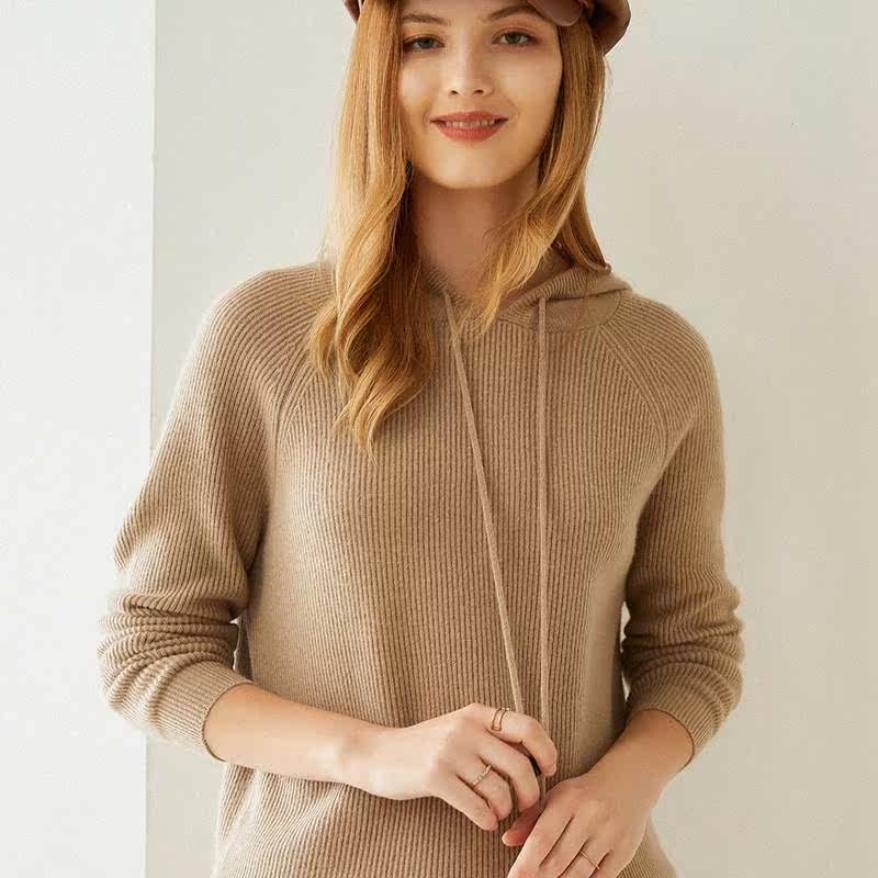 cashmere sweater womens 100% pure cashmere hoodie autumn a
