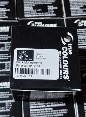 原装斑马证卡打印机黑色色带800015-101 适用P310/330/420/430等