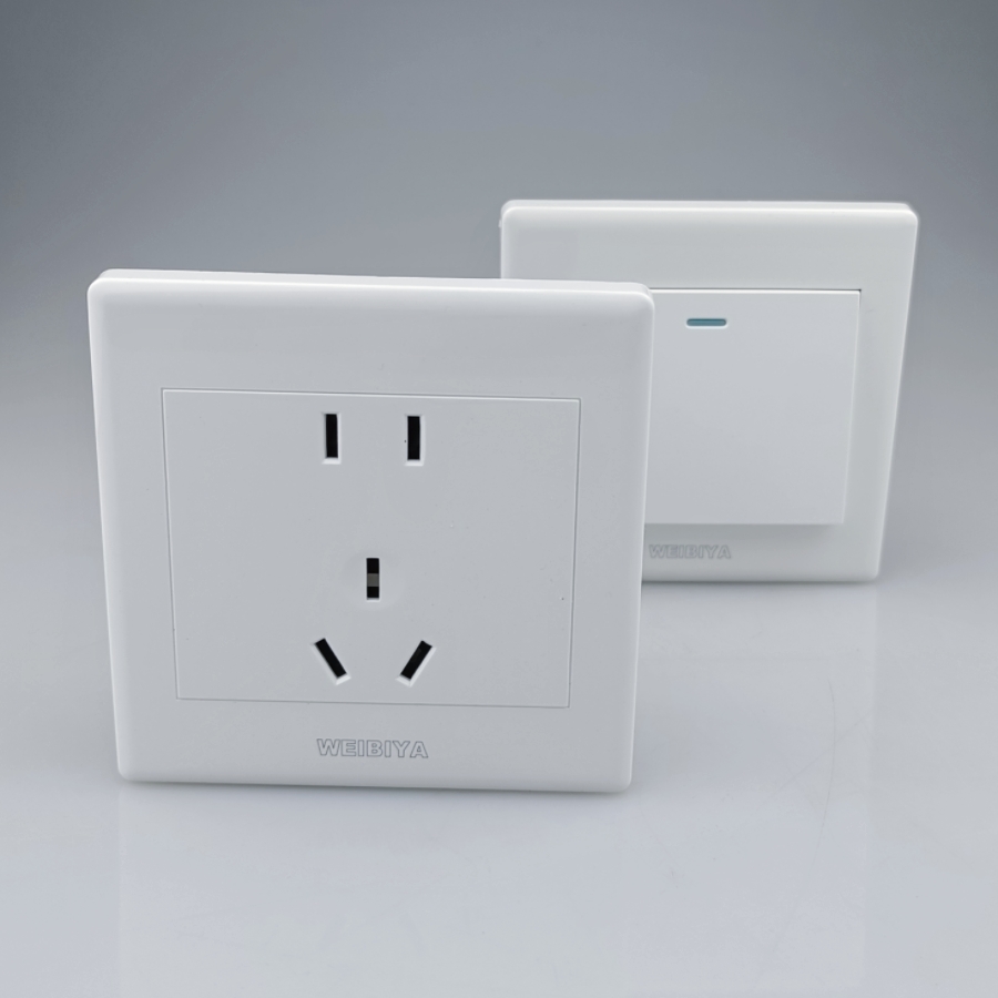 86型暗装工程开关面板五孔插座