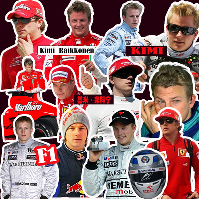 基米莱科宁贴纸F1周边kimi