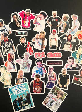 Thome偷米贴纸 digi ghetto周边说唱歌手高清防水贴画手机电脑贴