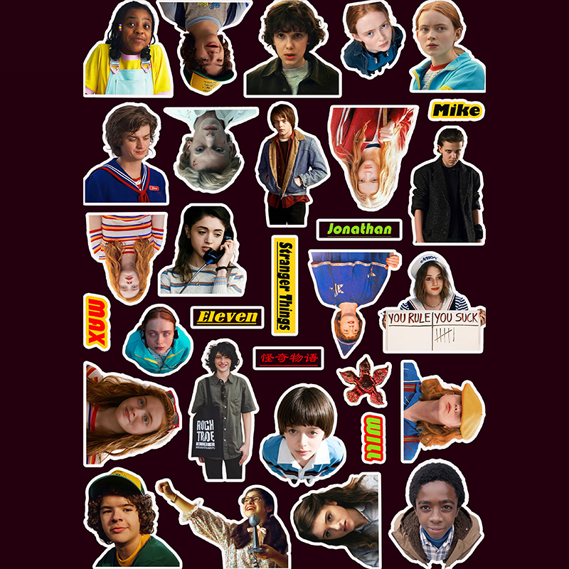 怪奇物语贴纸欧美剧周边