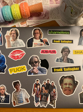 无耻之徒贴纸shameless弗兰克周边手机ipad行李箱水杯防水贴DIY