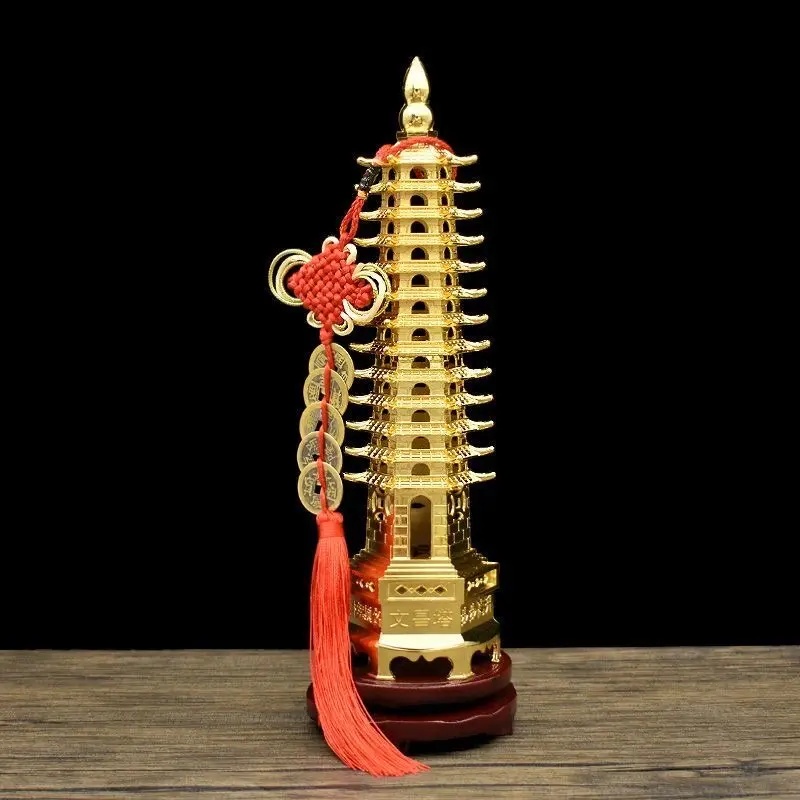 新款文昌塔摆件书桌办公室摆件合金文昌塔文9层12厘米13层26厘米