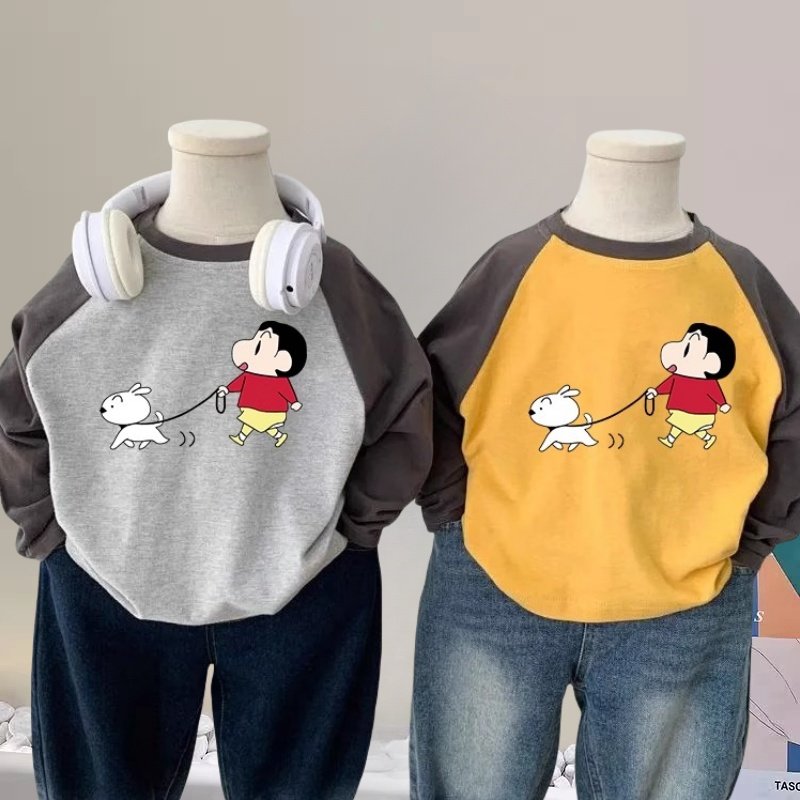 男女童装长袖T恤打底衫秋季新款可爱宝宝中小童百搭撞色上衣服潮,童装/婴儿装/亲子装,T恤,淘宝优惠券,粉丝福利购,淘宝优惠卷